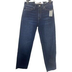 Mavi Niki High Rise Straight Crop Denim Dark Blue Jeans Womens Size 27 NEW